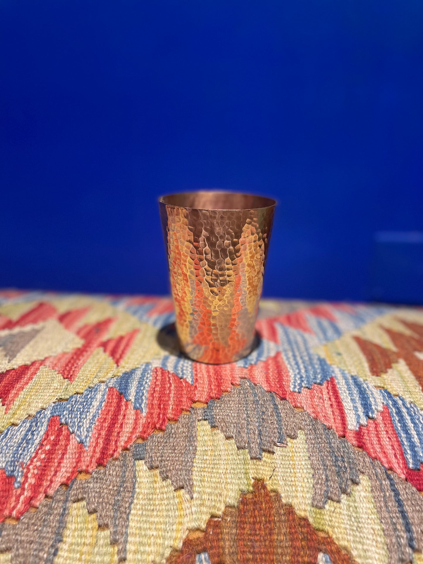 Copper Hand-Hammered Glass